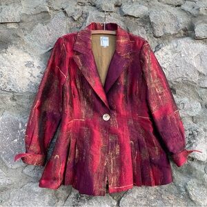 🦞3/$30🦞 Finley | Red Shimmer Blazer Jacket